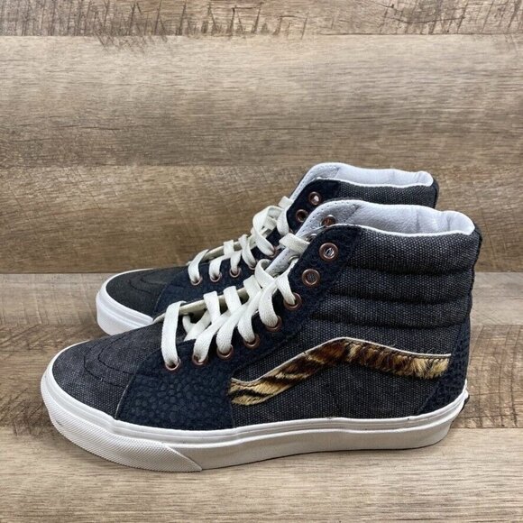 VANS Sk8 Hi Subtle Safari Asphalt Skate Shoes Sneakers Mens 5.5 Womens 7 NEW - Picture 4 of 10